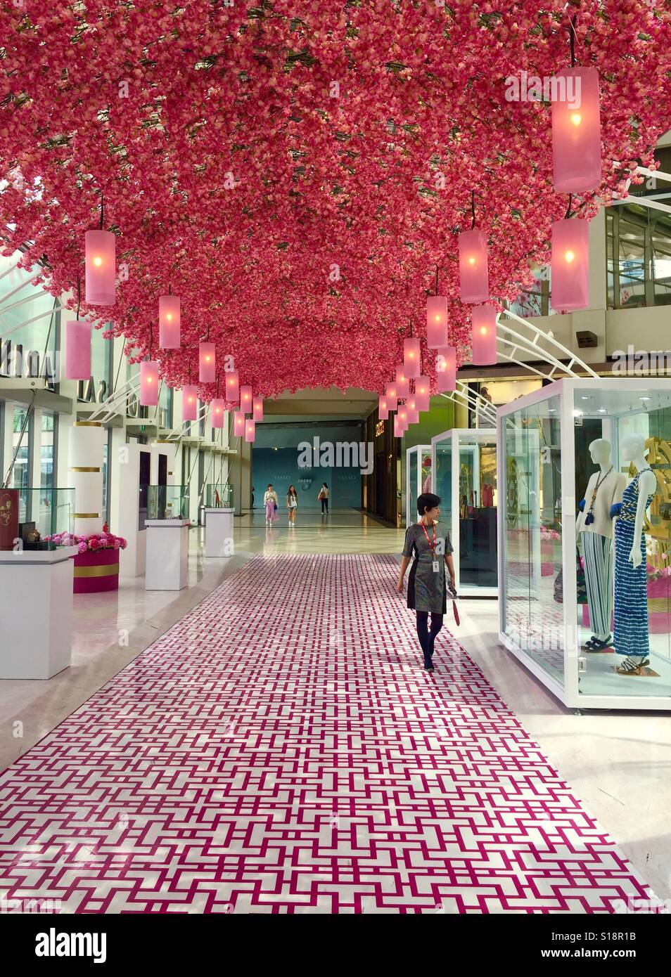 Il Shoppes at Marina Bay Sands, Singapore Foto Stock