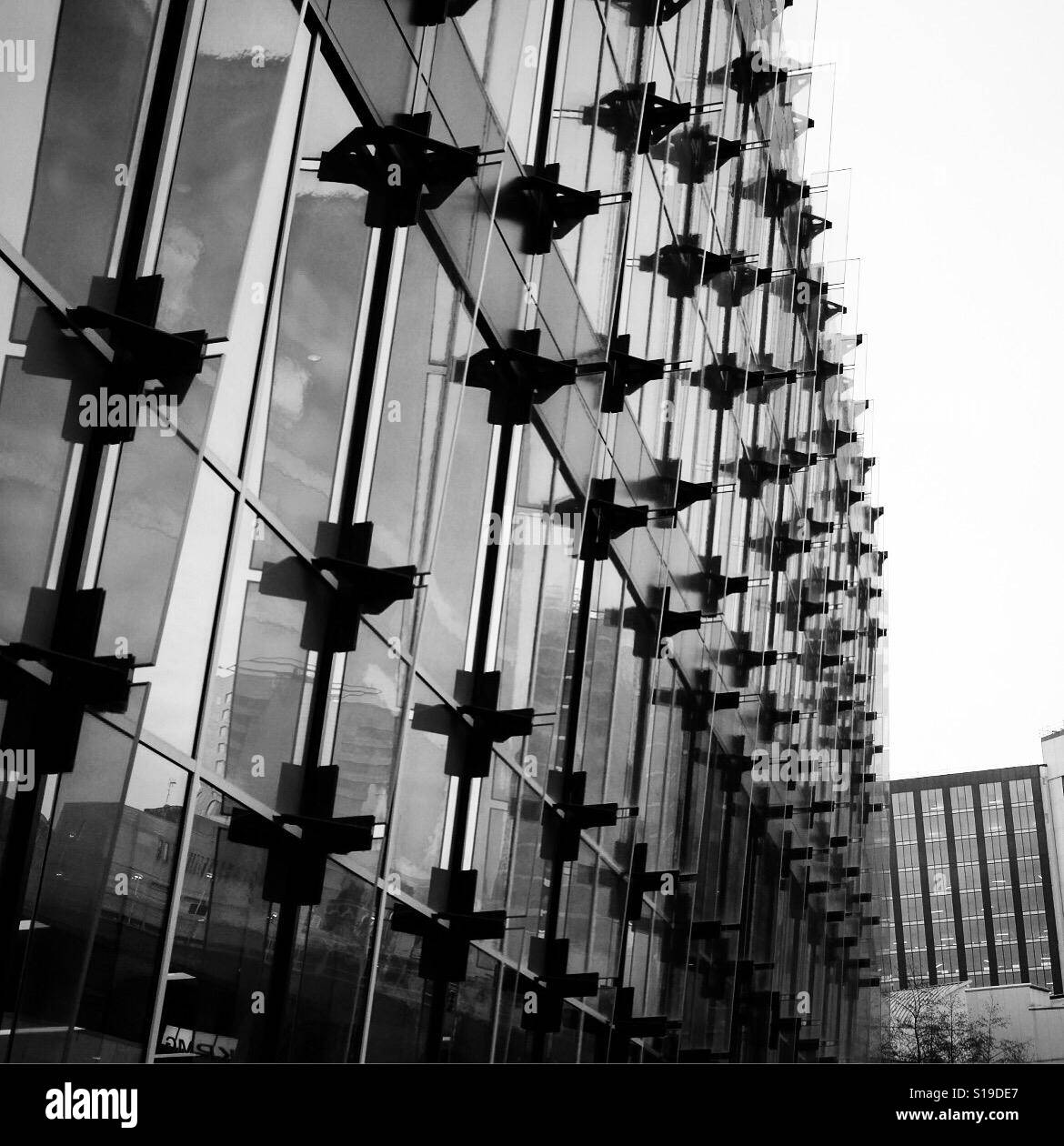 Architettura di Office a Leeds, West Yorkshire. Foto Stock