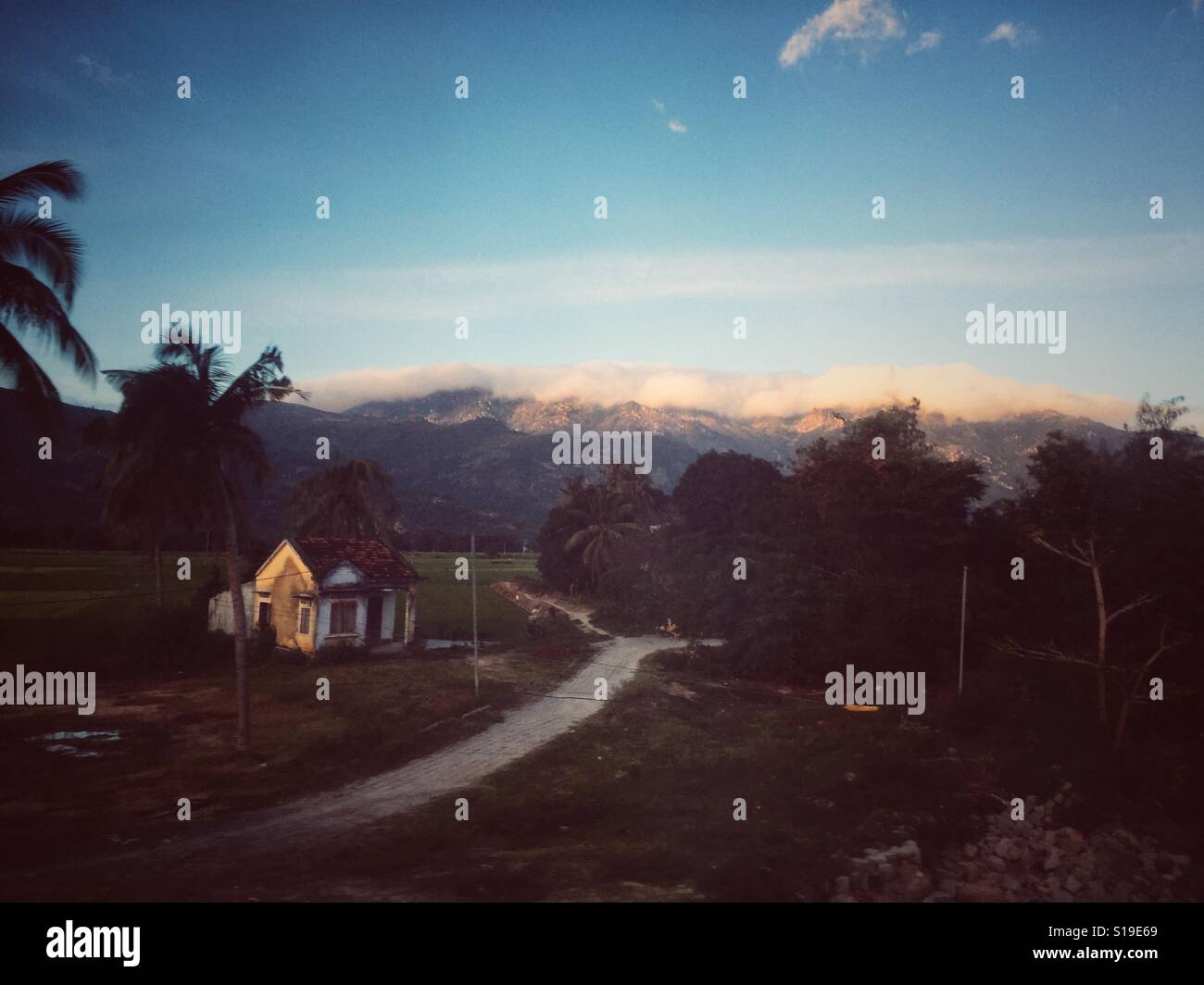 Bellezza in vietnams paesaggi. - Immagine stock catturata con smartphone