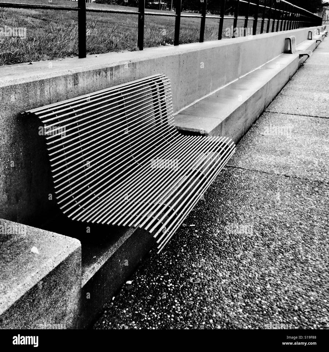 Sedi di Vancouver parete del mare - Immagine stock catturata con smartphone