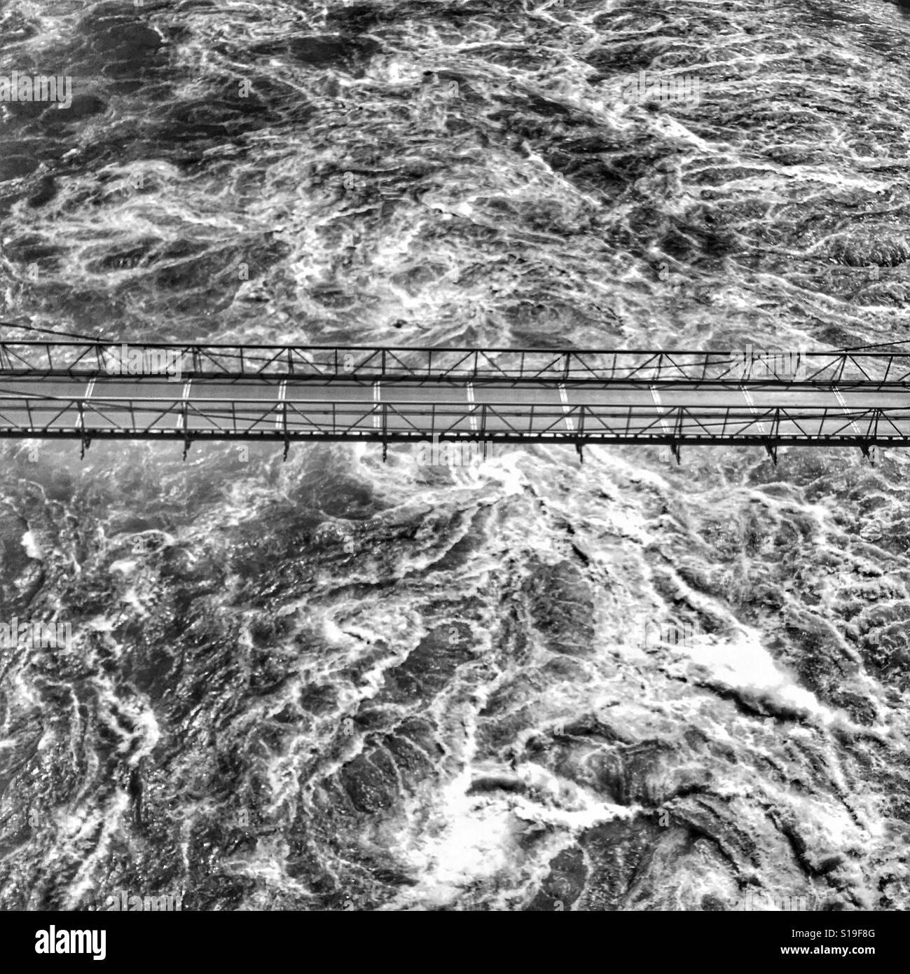 Hells gate bridge del piede Foto Stock