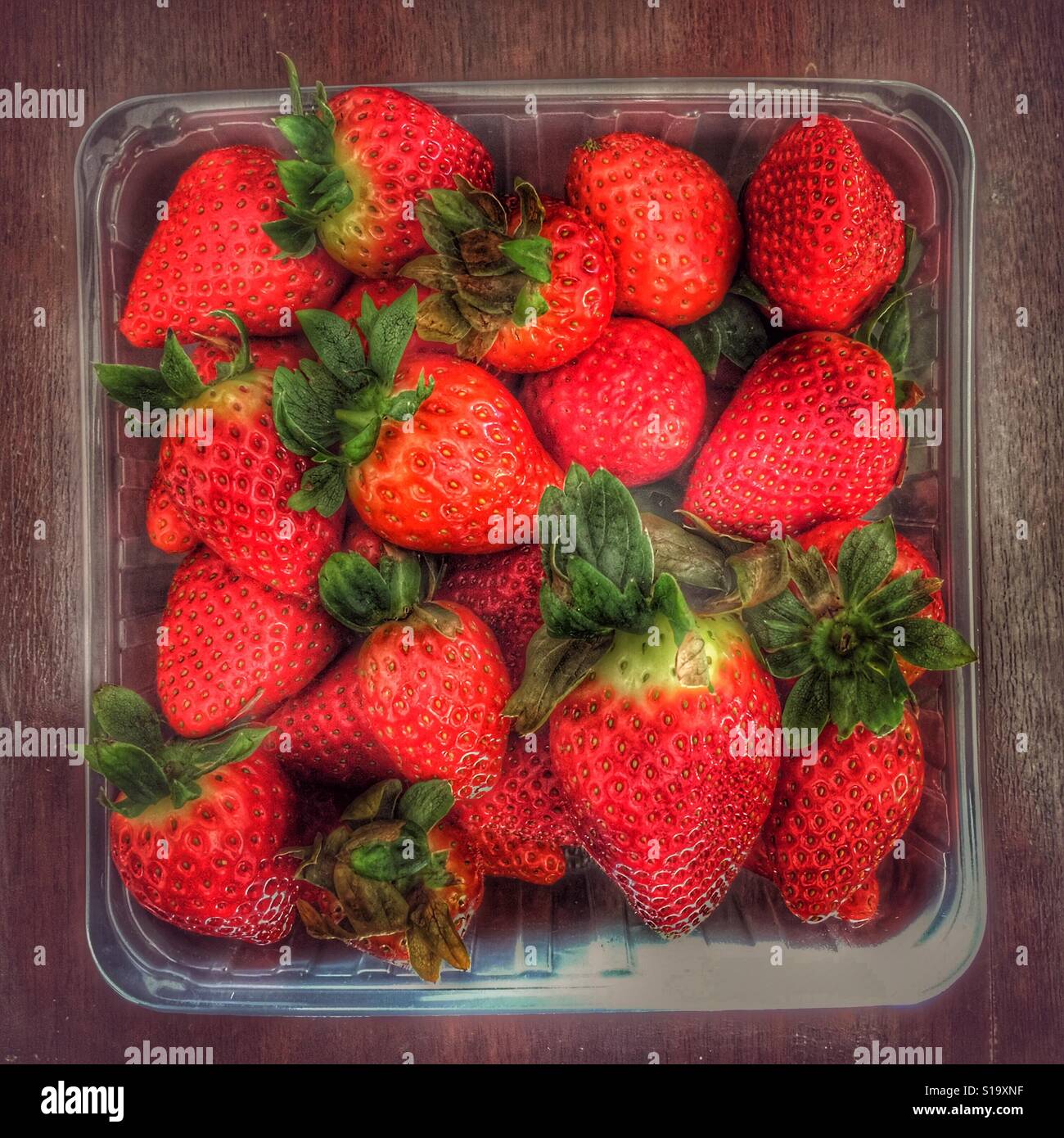 Cestella di fragole Foto Stock