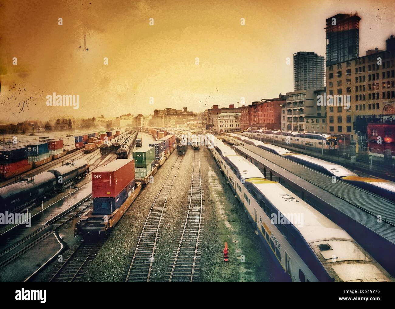 Stazione ferroviaria Foto Stock