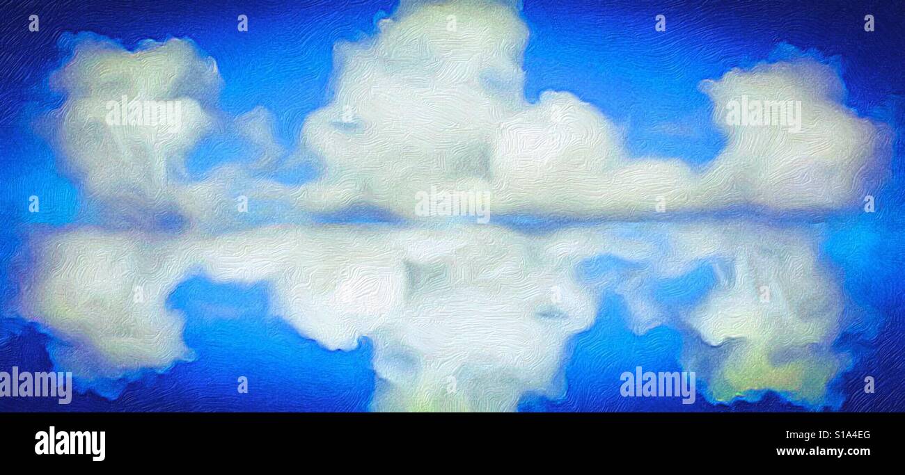 Cielo verniciato - Immagine stock catturata con smartphone