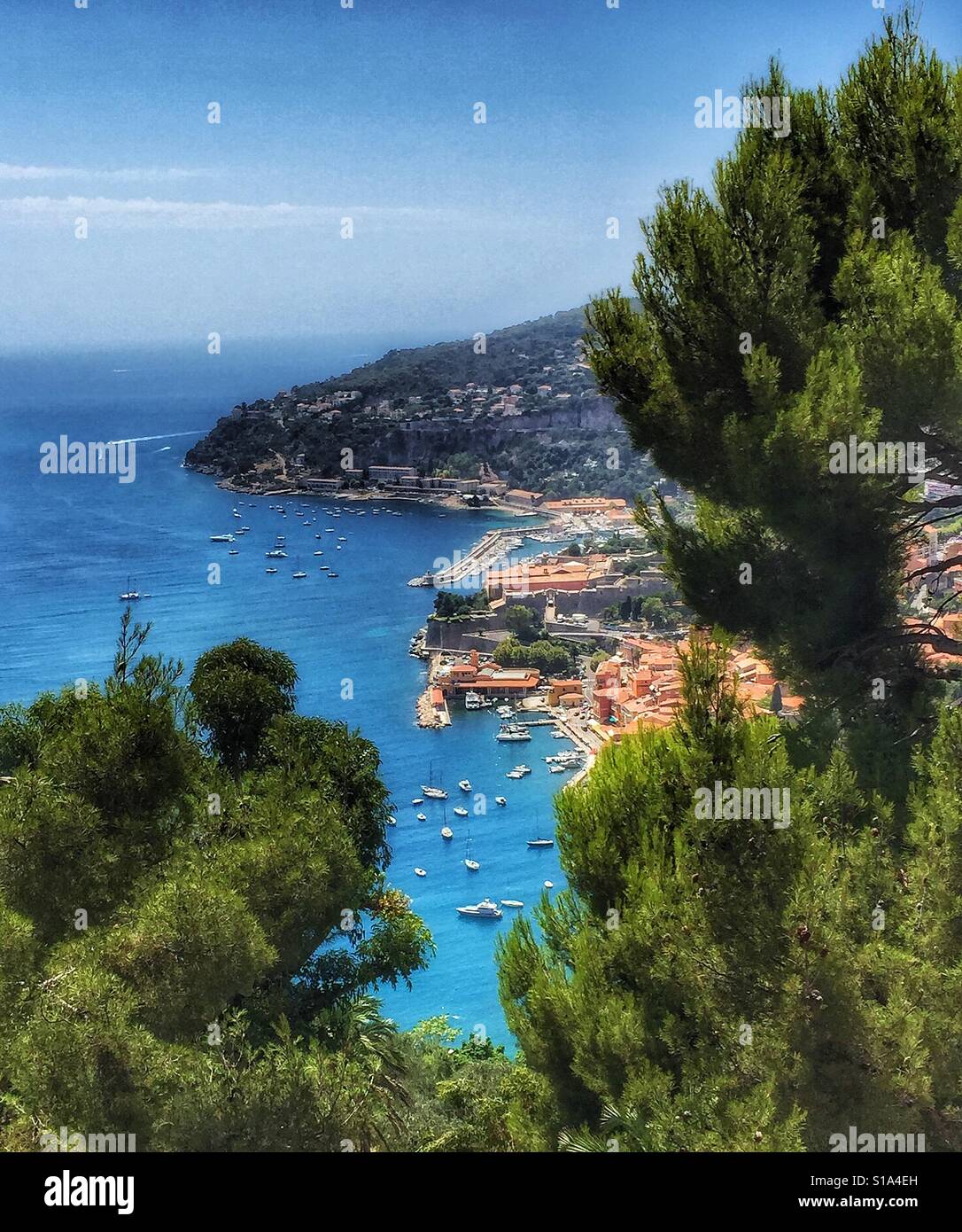 Vista da Monaco Foto Stock