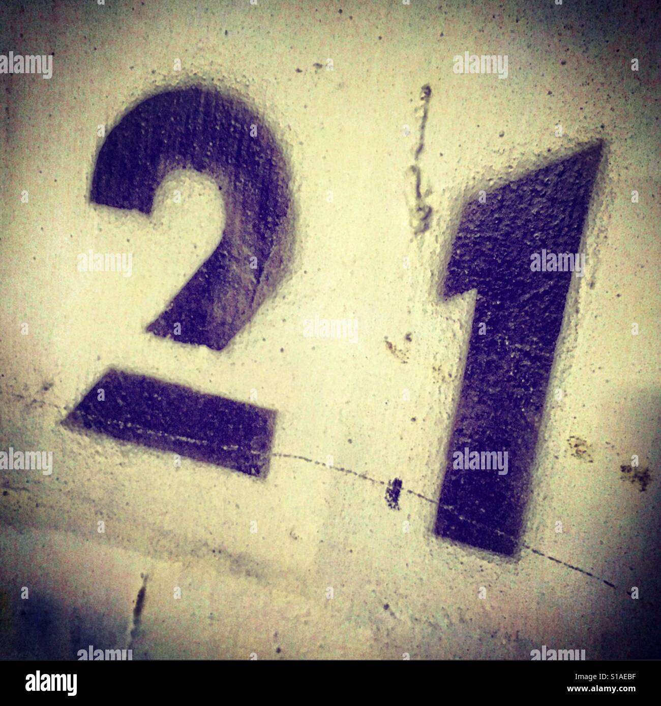 Maggior parte 21 Foto Stock