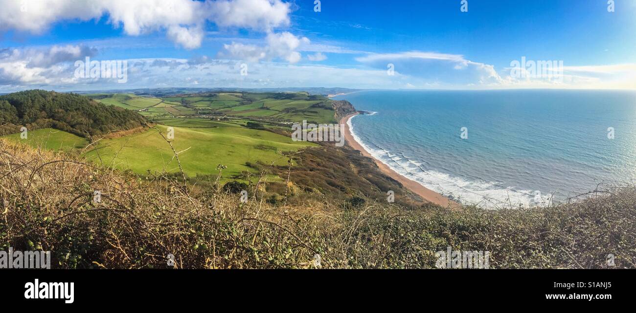 Inglese Jurassic Coast line - Dorset Foto Stock