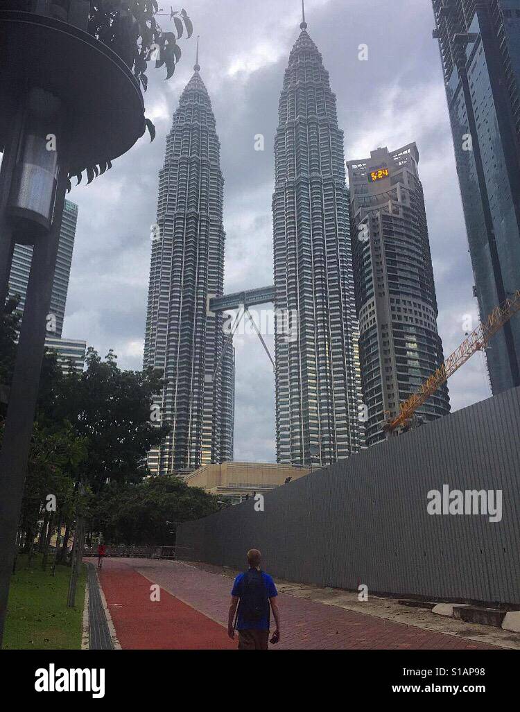 Torri Petronas di Kuala Lumpur Foto Stock