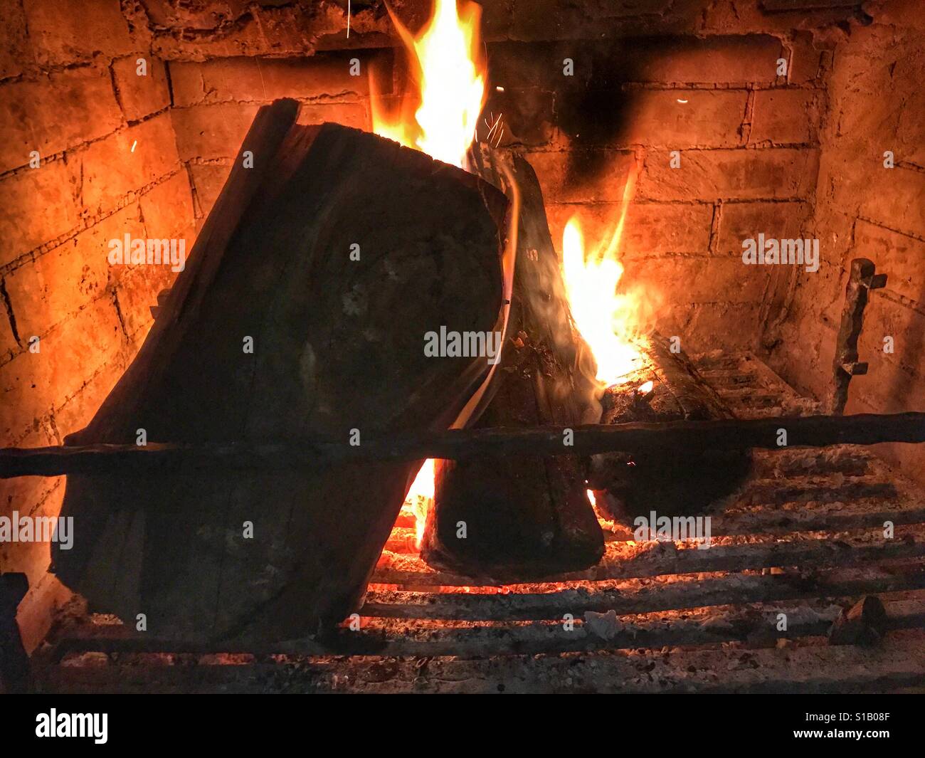 Posto del fuoco - Immagine stock catturata con smartphone