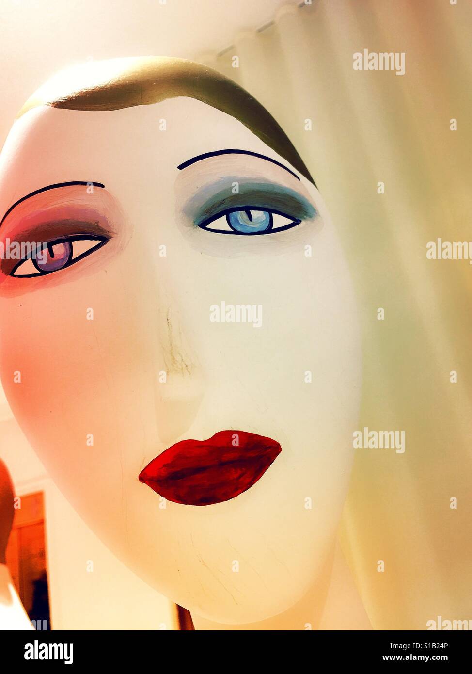 Manichino Testa Stilizzata Del Volto Di Donna Stati Uniti D America Foto Stock Alamy