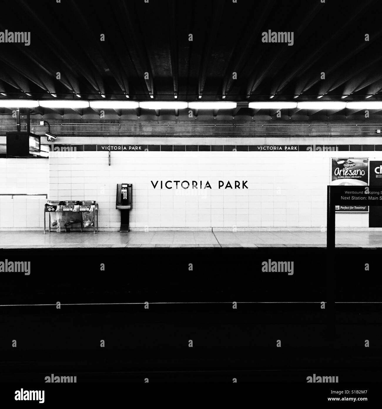 Toronto Victoria Park stazione della metropolitana Foto Stock