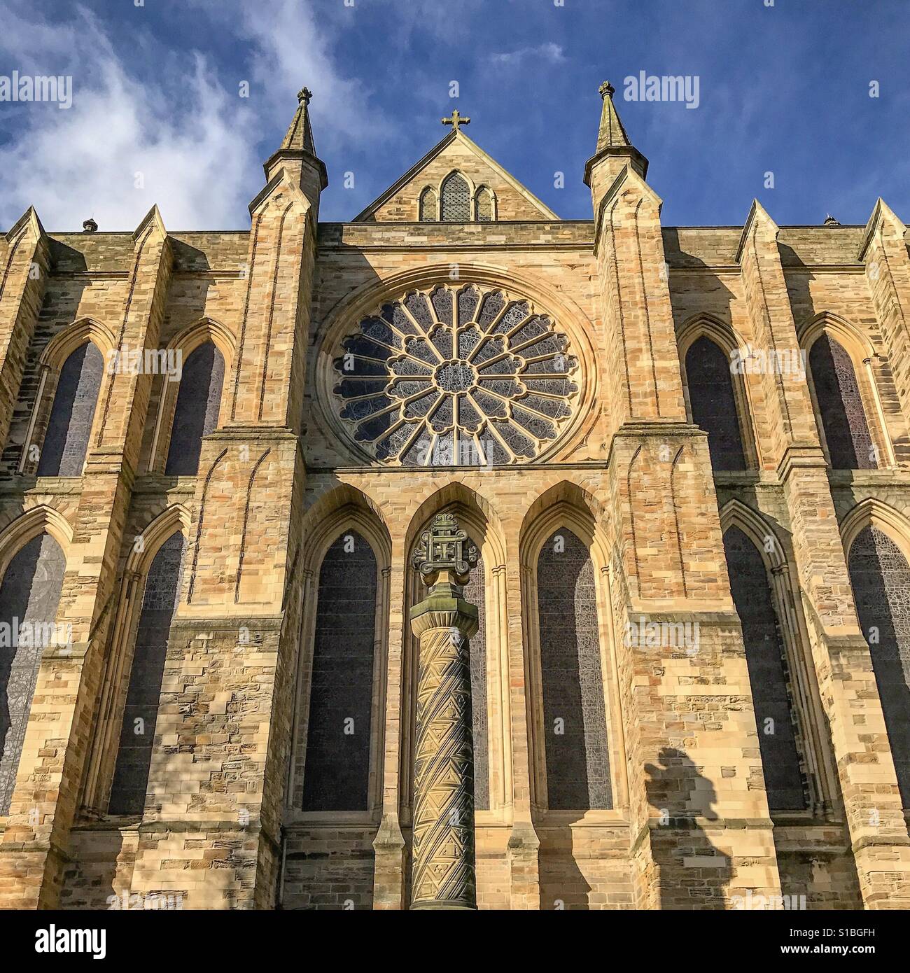 La Cattedrale di Durham, North East England - Immagine stock catturata con smartphone