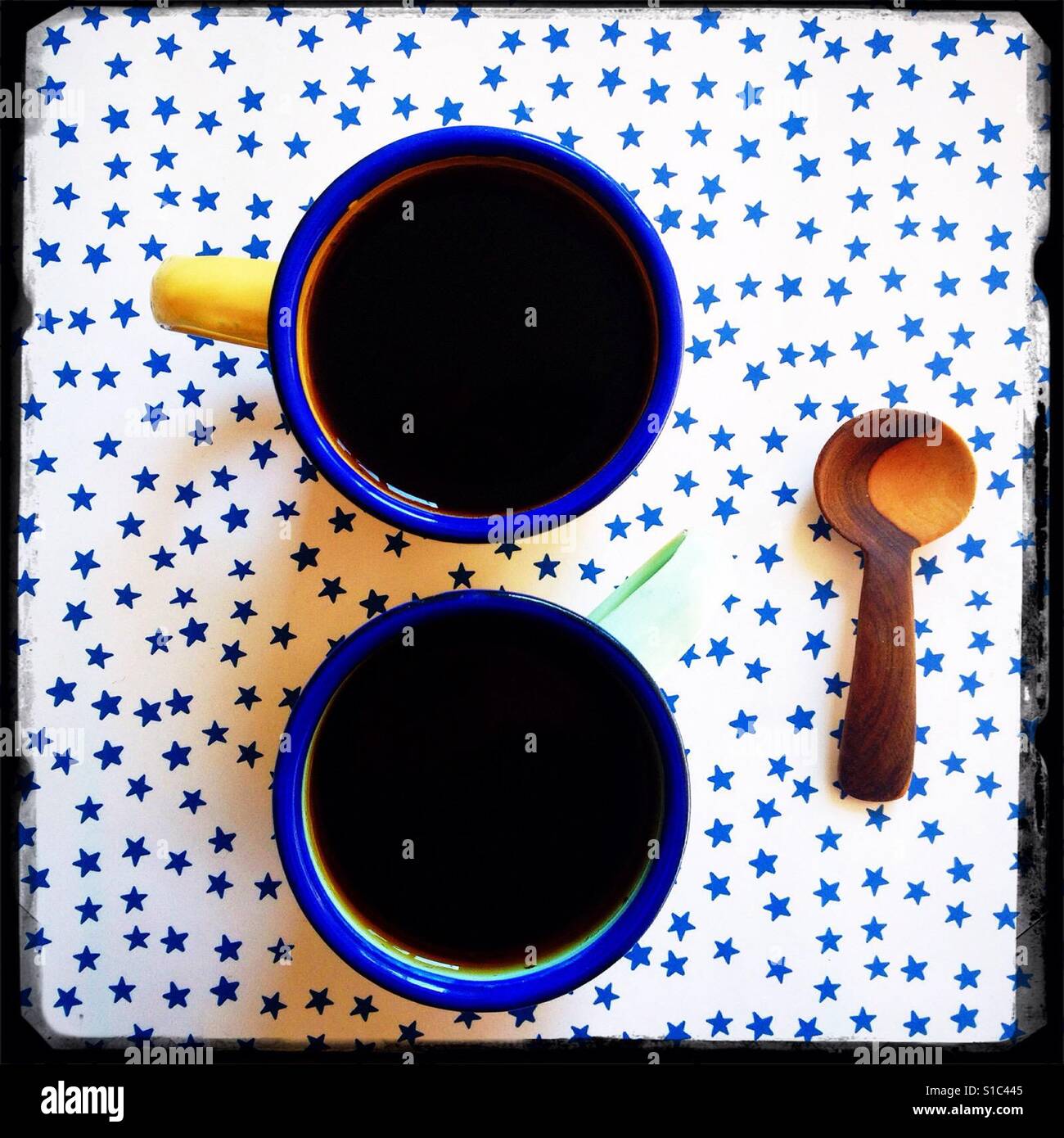 Caffè per due - Immagine stock catturata con smartphone