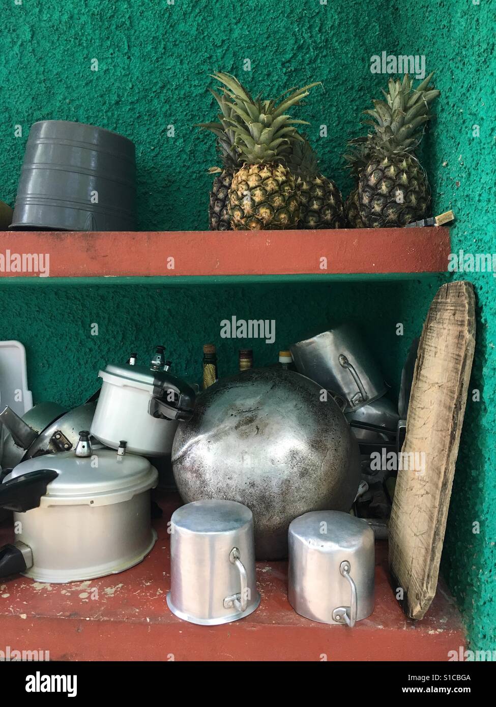 Cucina all'aperto Foto Stock