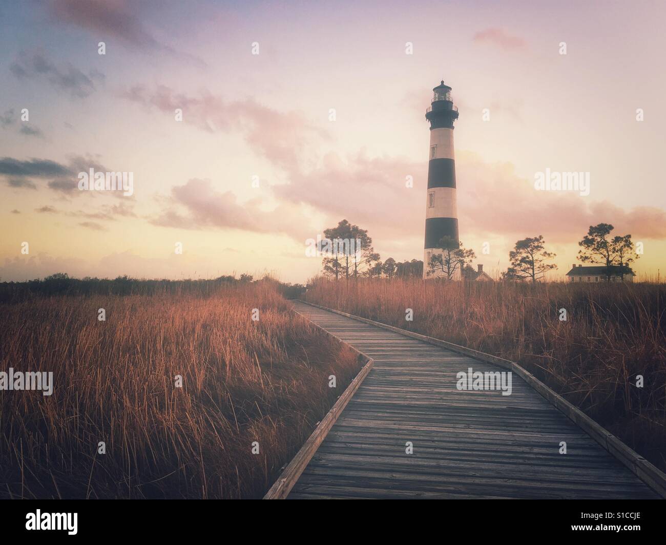Bodie Island Lighthouse - NAG Testa, Carolina del Nord Foto Stock