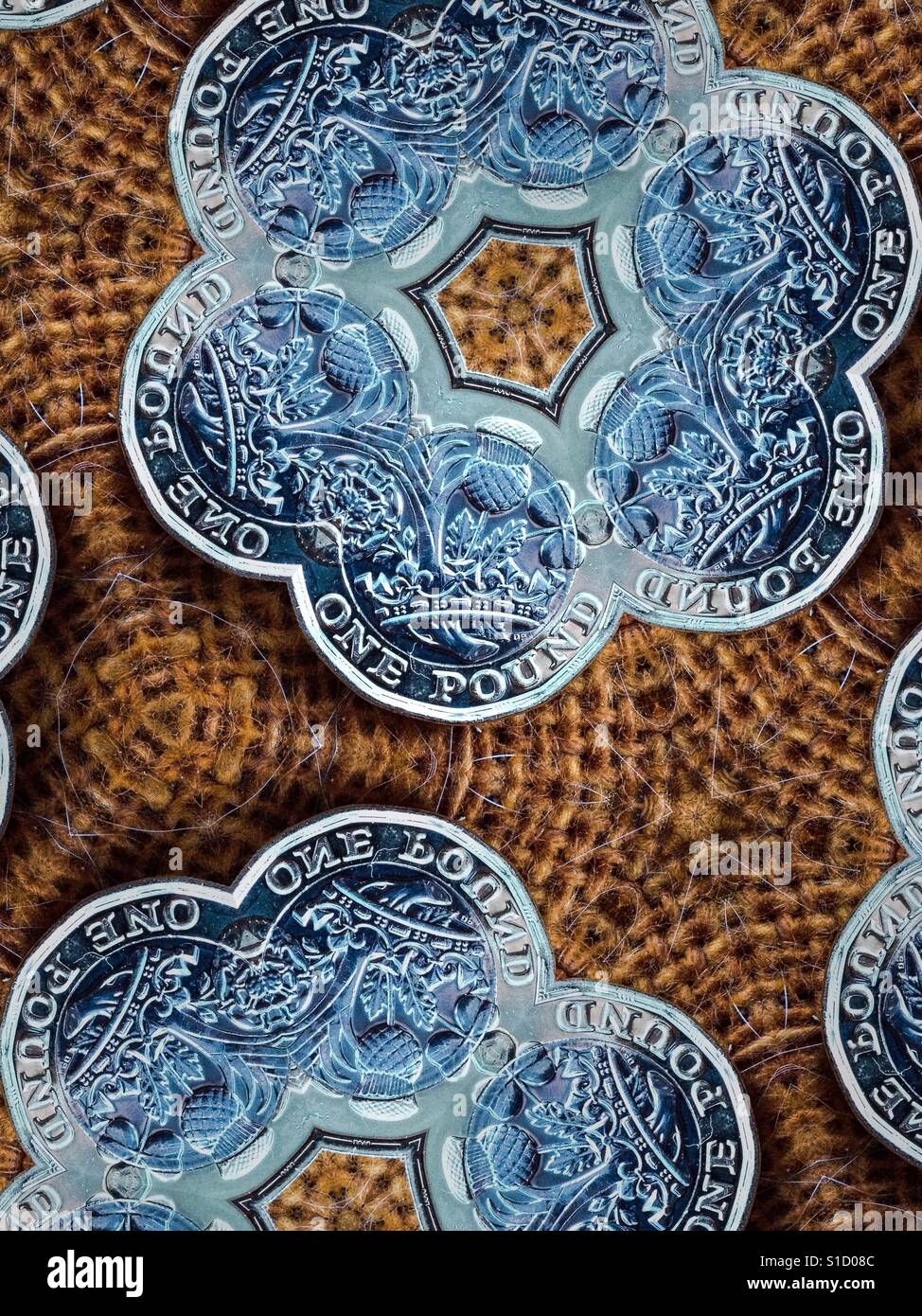 Nuovo cancelletto Mozaic coin Foto Stock
