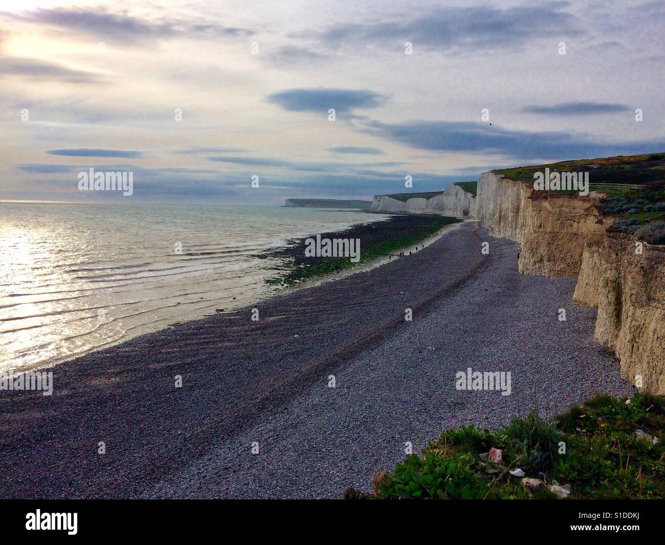 Burbling Gap, Sette sorelle, East Sussex, Regno Unito Foto Stock