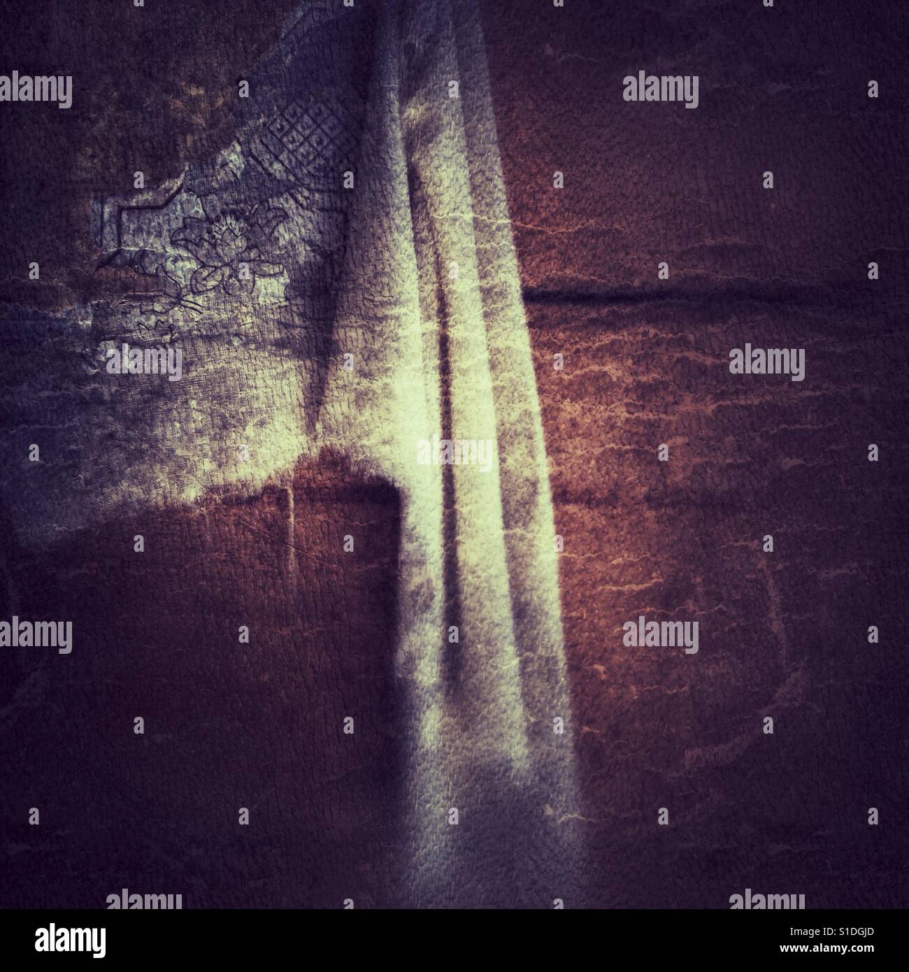 Stato Bodie Parco Storico vicino Lago Mono in California. - Immagine stock catturata con smartphone
