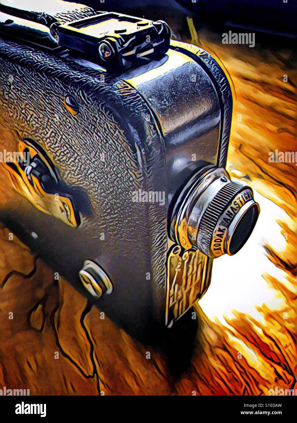 Kodak anastigmat movie camera Foto Stock