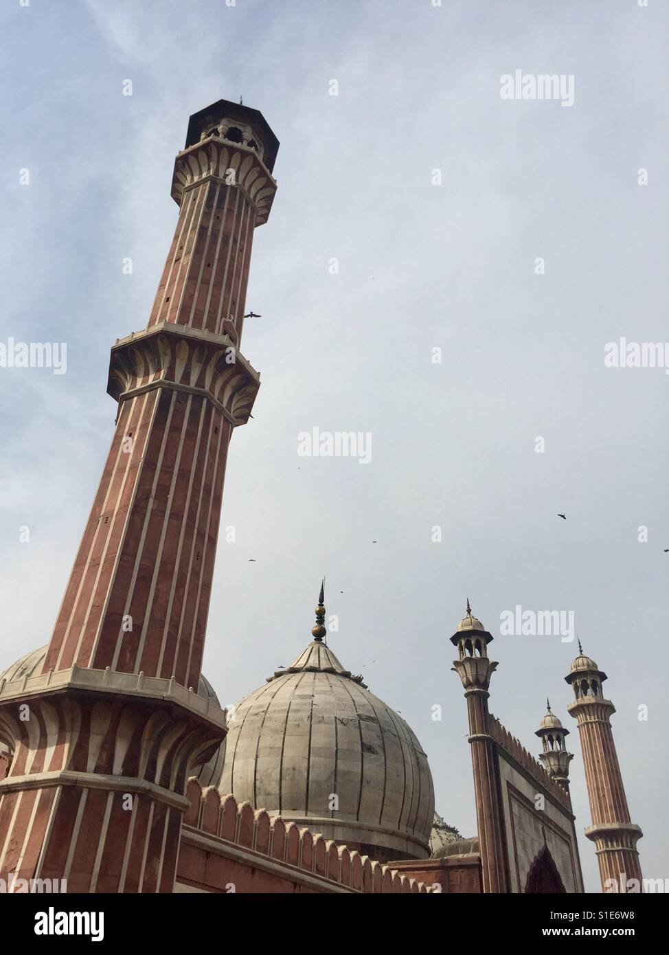 Jama Masjid moschea di Delhi, India - Immagine stock catturata con smartphone