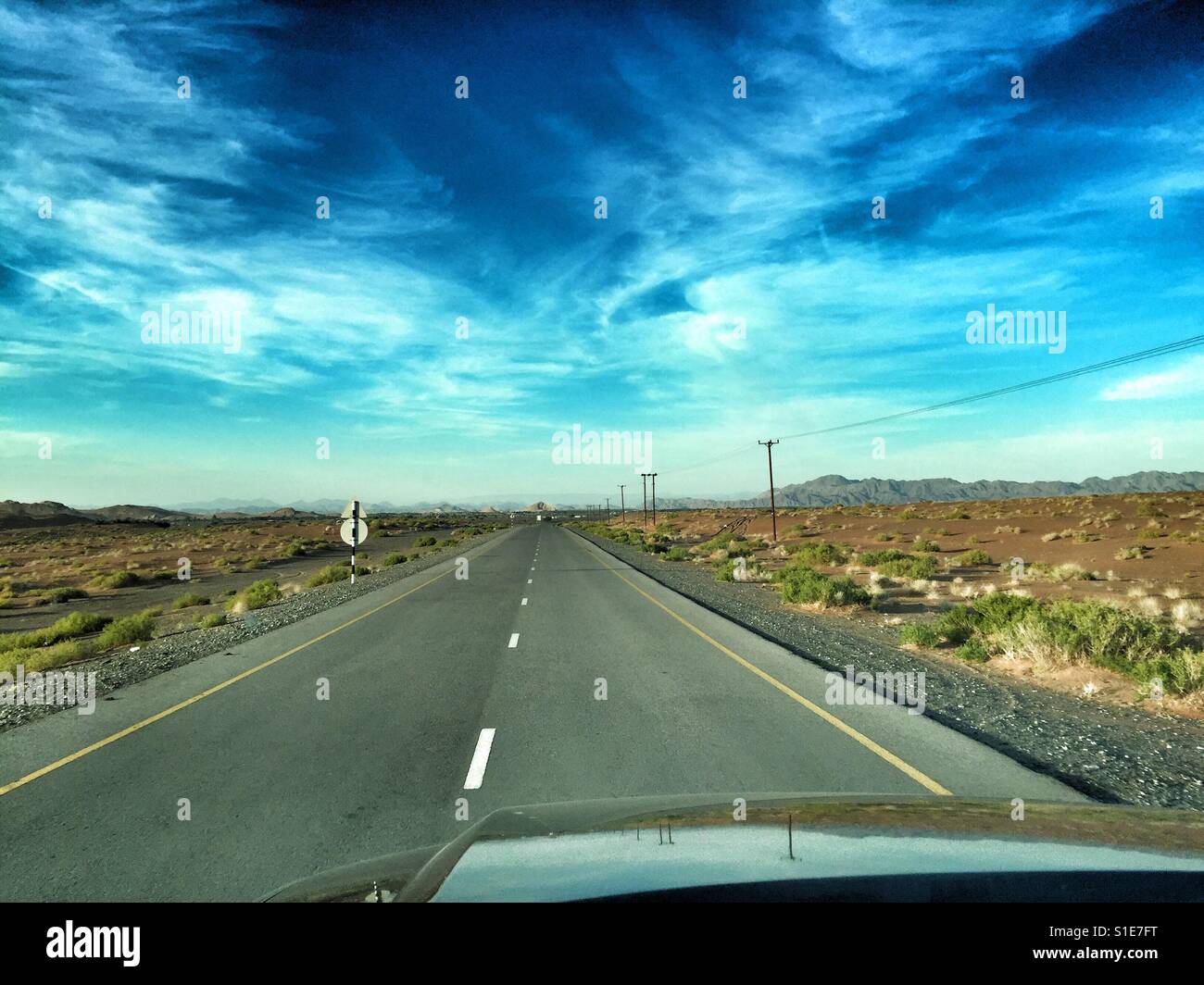 Desert Road Trip Foto Stock