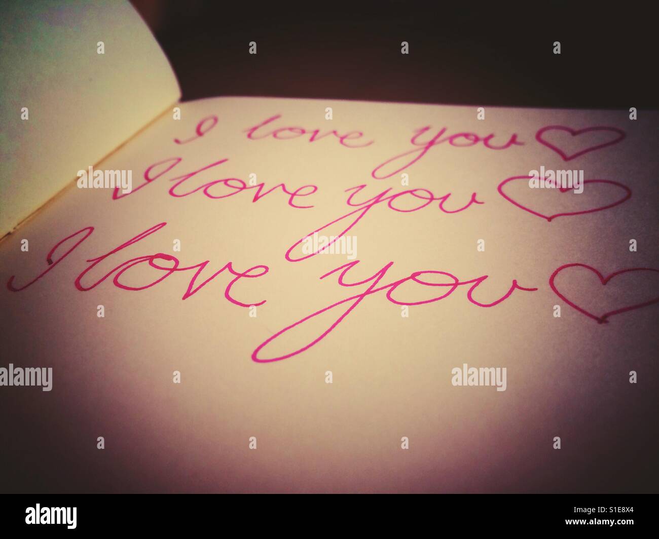 Ti amo Foto Stock