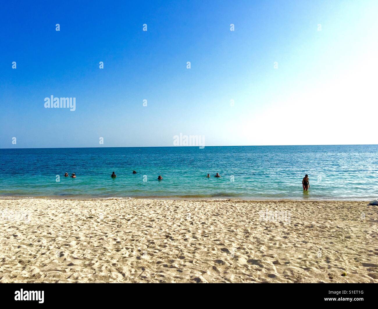 Vista della spiaggia in Trinidad, Cuba - Immagine stock catturata con smartphone
