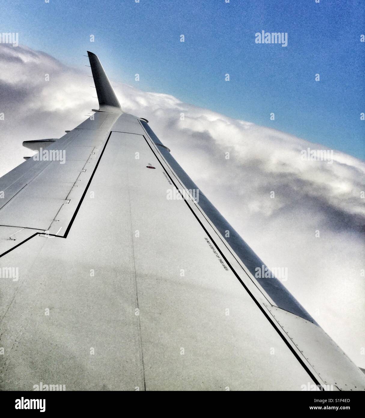 Volare verso le nuvole. Foto Stock
