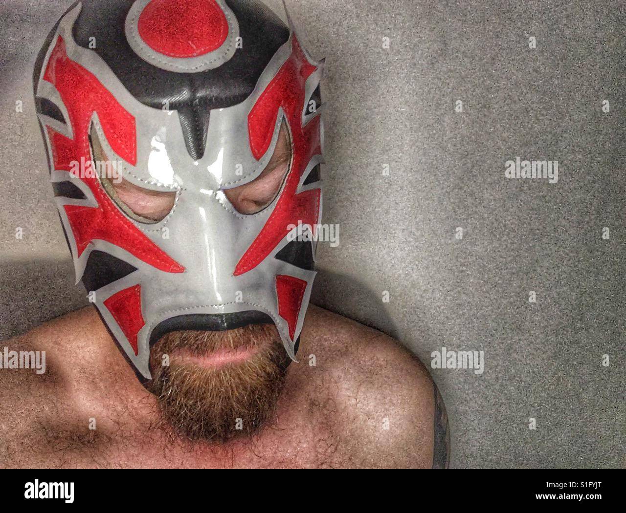 Luchador in maschera Foto Stock