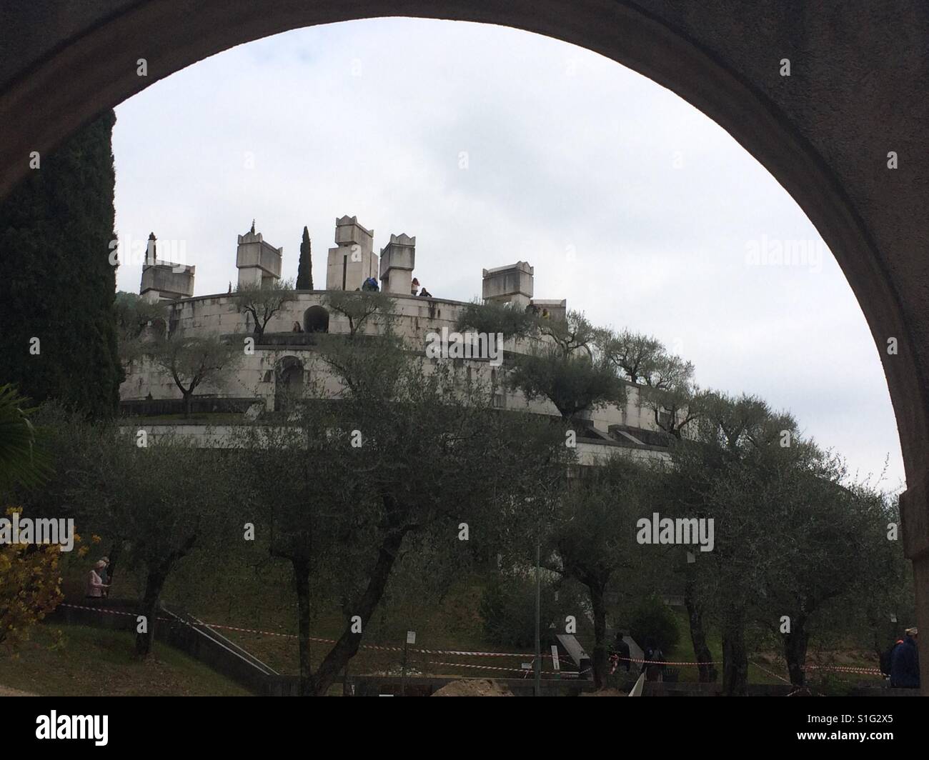 Il Vittoriale degli Italiani. Gardone Riviera, Italia Foto Stock