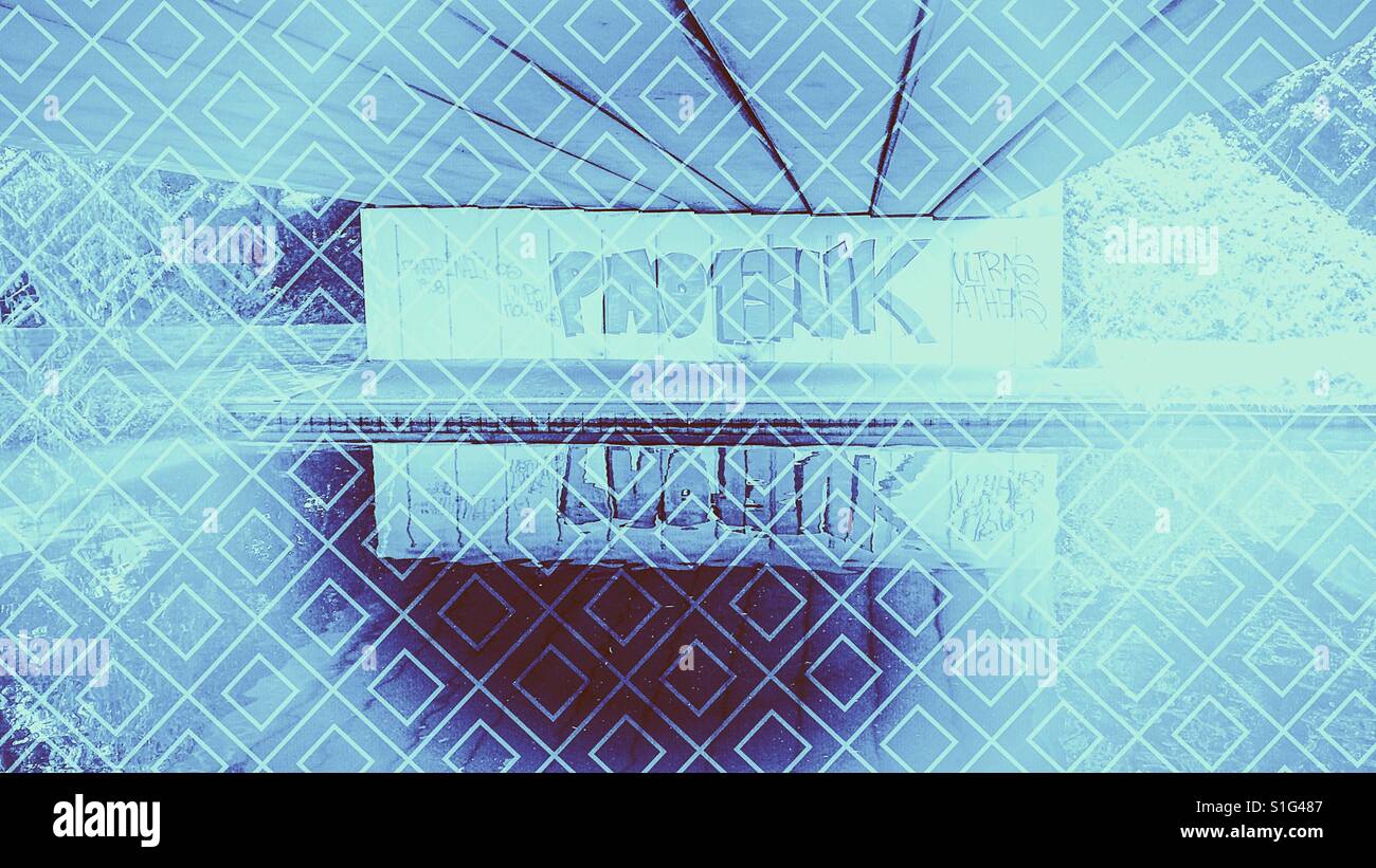 Abstract graffiti fantasia - Immagine stock catturata con smartphone
