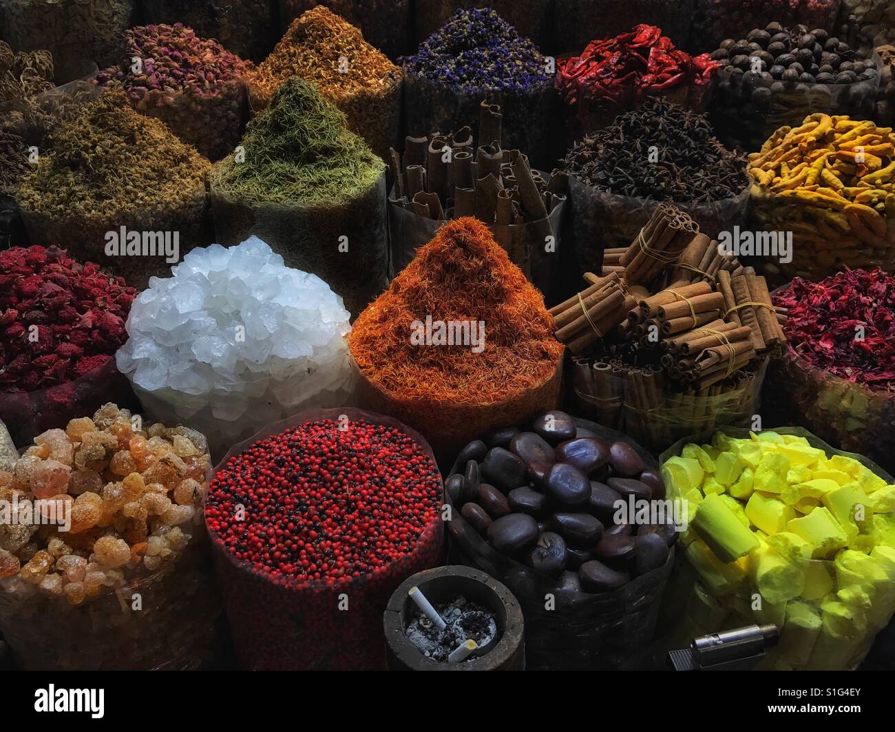 Spice Souk di Dubai Foto Stock