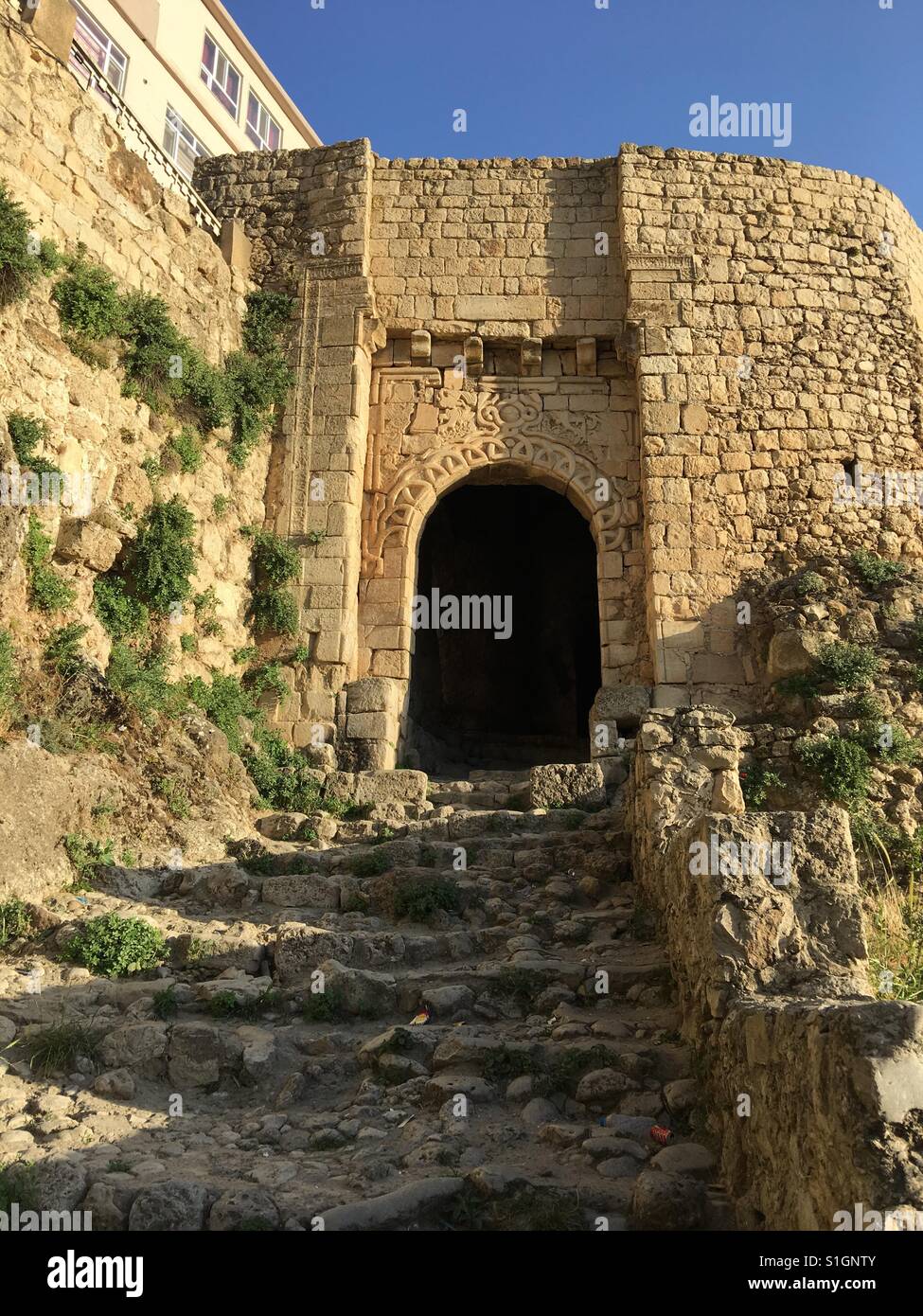 La gate di Mosul dell antica città curda di Amedi nel sud del Kurdistan (nord Iraq Foto Stock