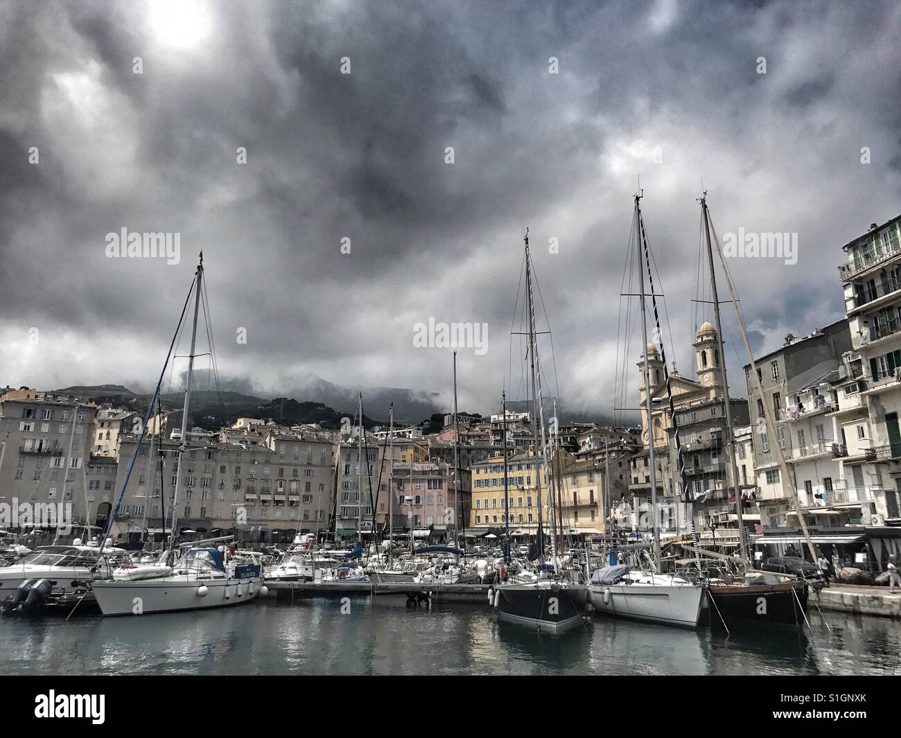 Bastia Corsica Francia - Immagine stock catturata con smartphone