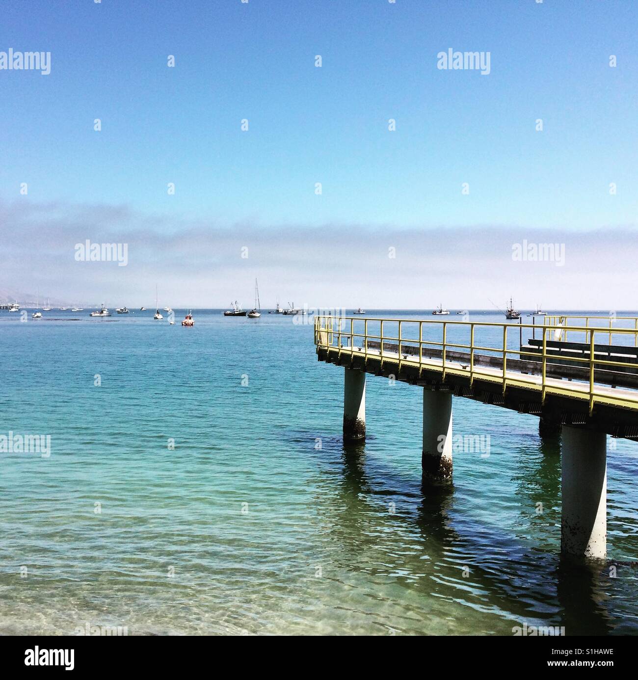 Porto San Luis Harbour, Avila Beach, California - Immagine stock catturata con smartphone