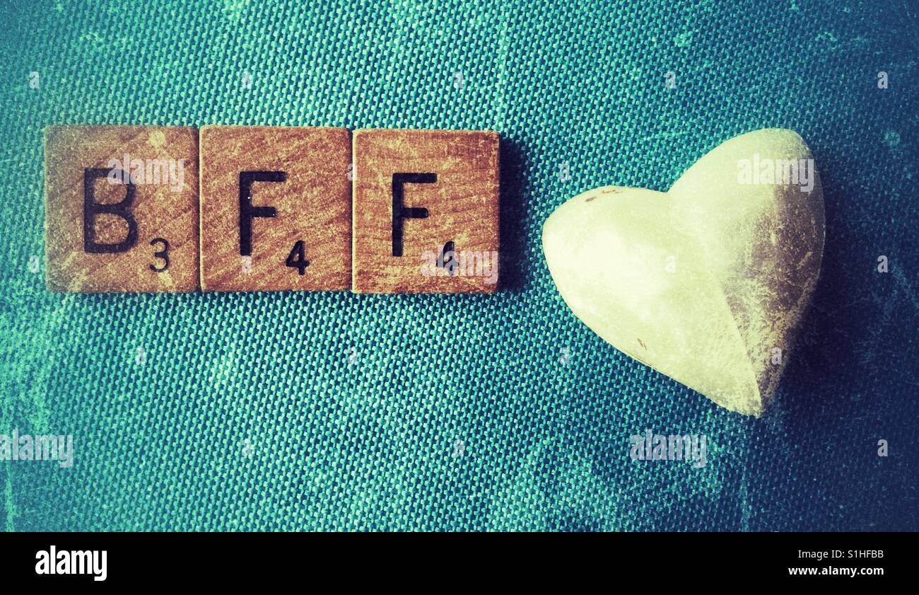 Migliori amici per sempre acronimo. Foto Stock