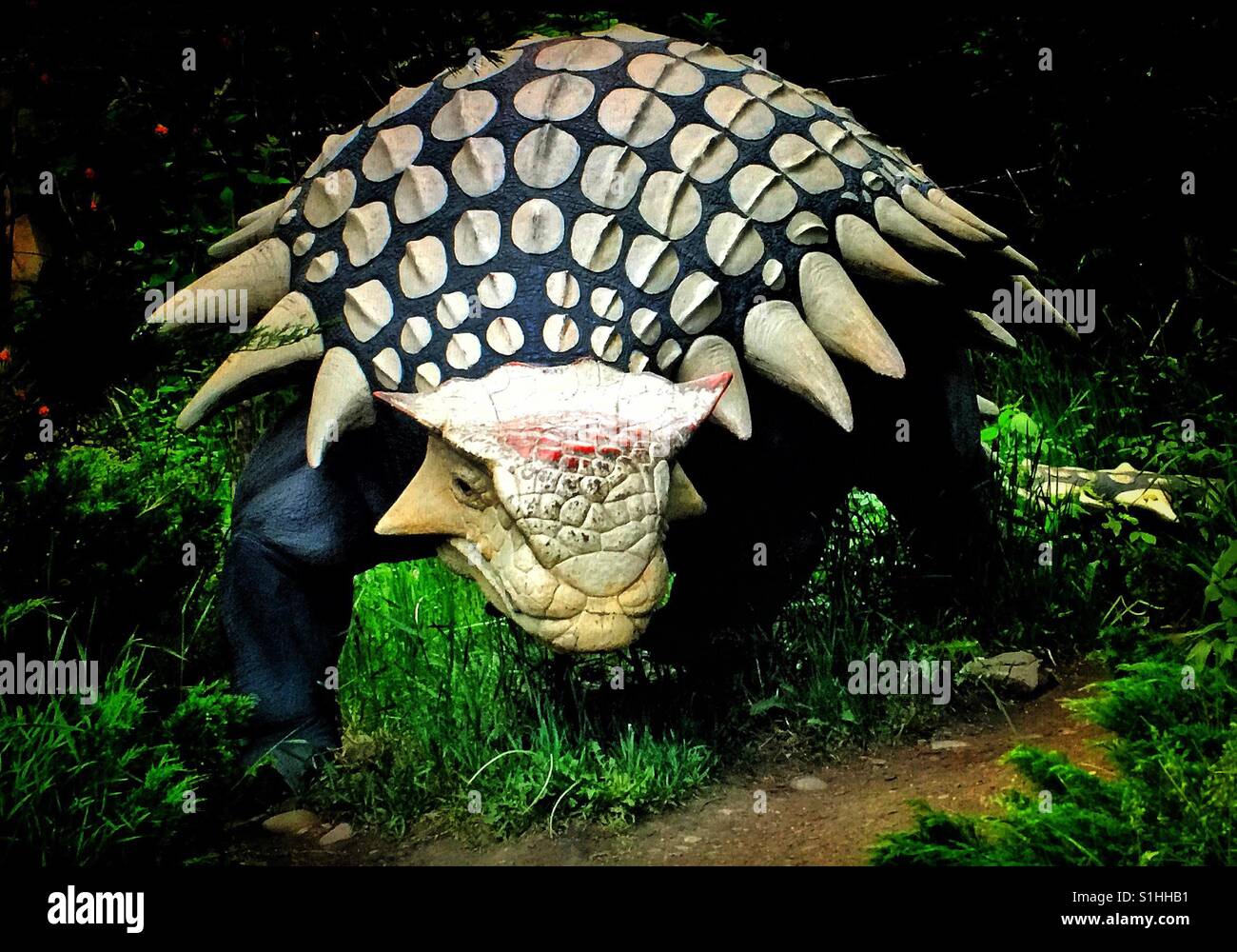 Pre storico di storia naturale park - Immagine stock catturata con smartphone