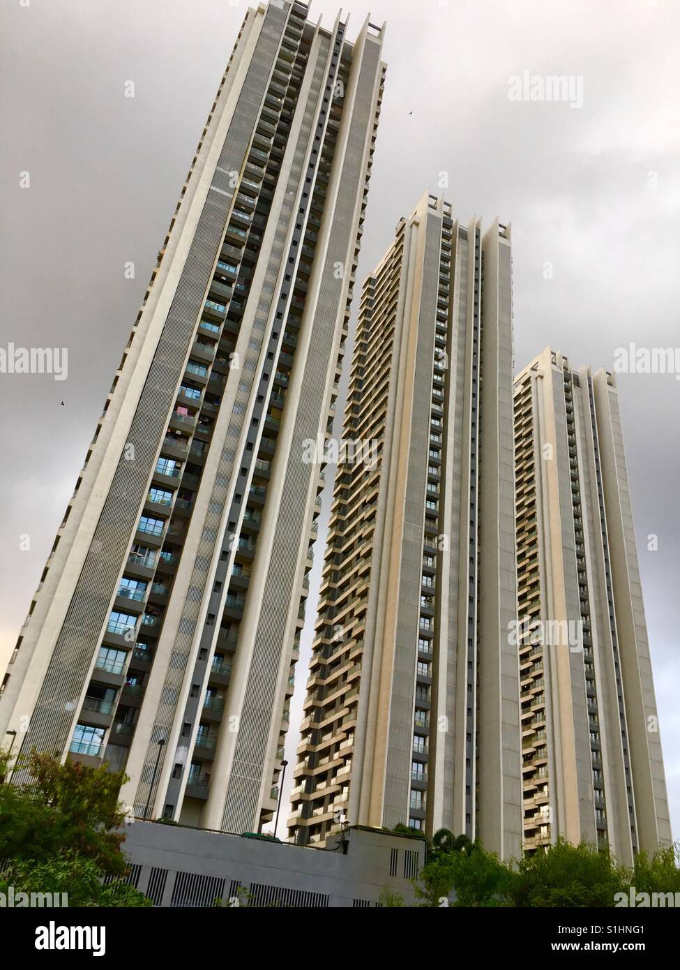 Alto edificio a più piani in India Foto Stock