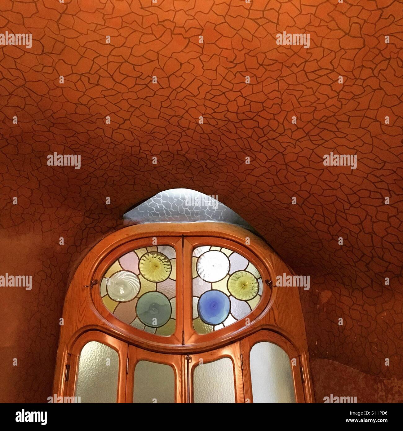 Gaudi Casa Battlo a Barcellona Foto Stock
