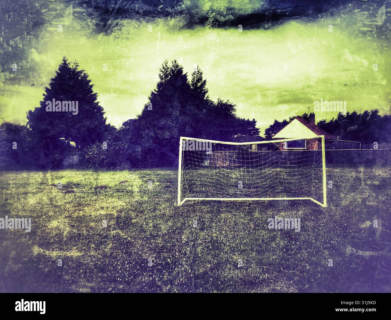 Campo da calcio - Immagine stock catturata con smartphone