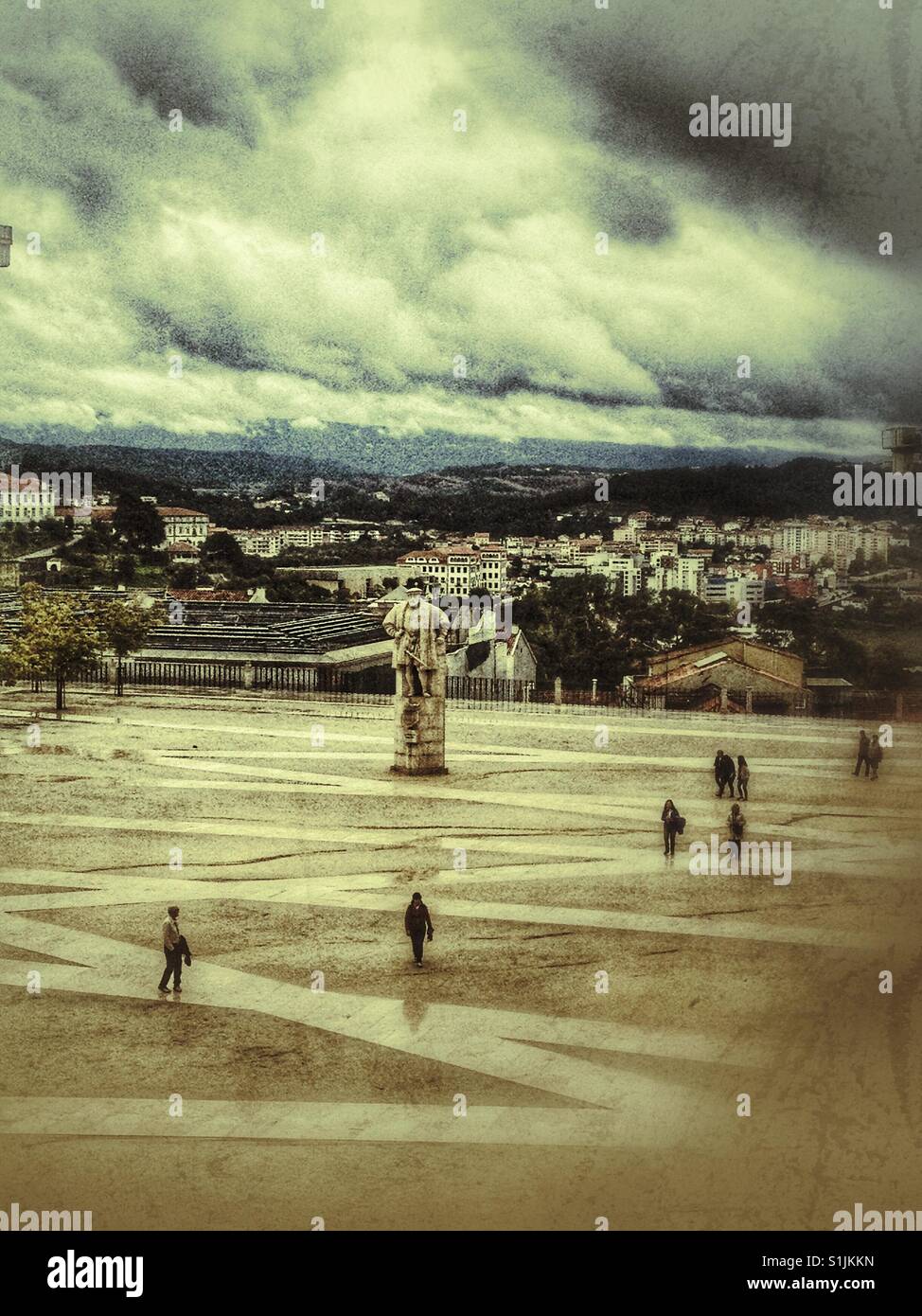 Piazza principale, Coimbra, Portogallo. Foto Stock