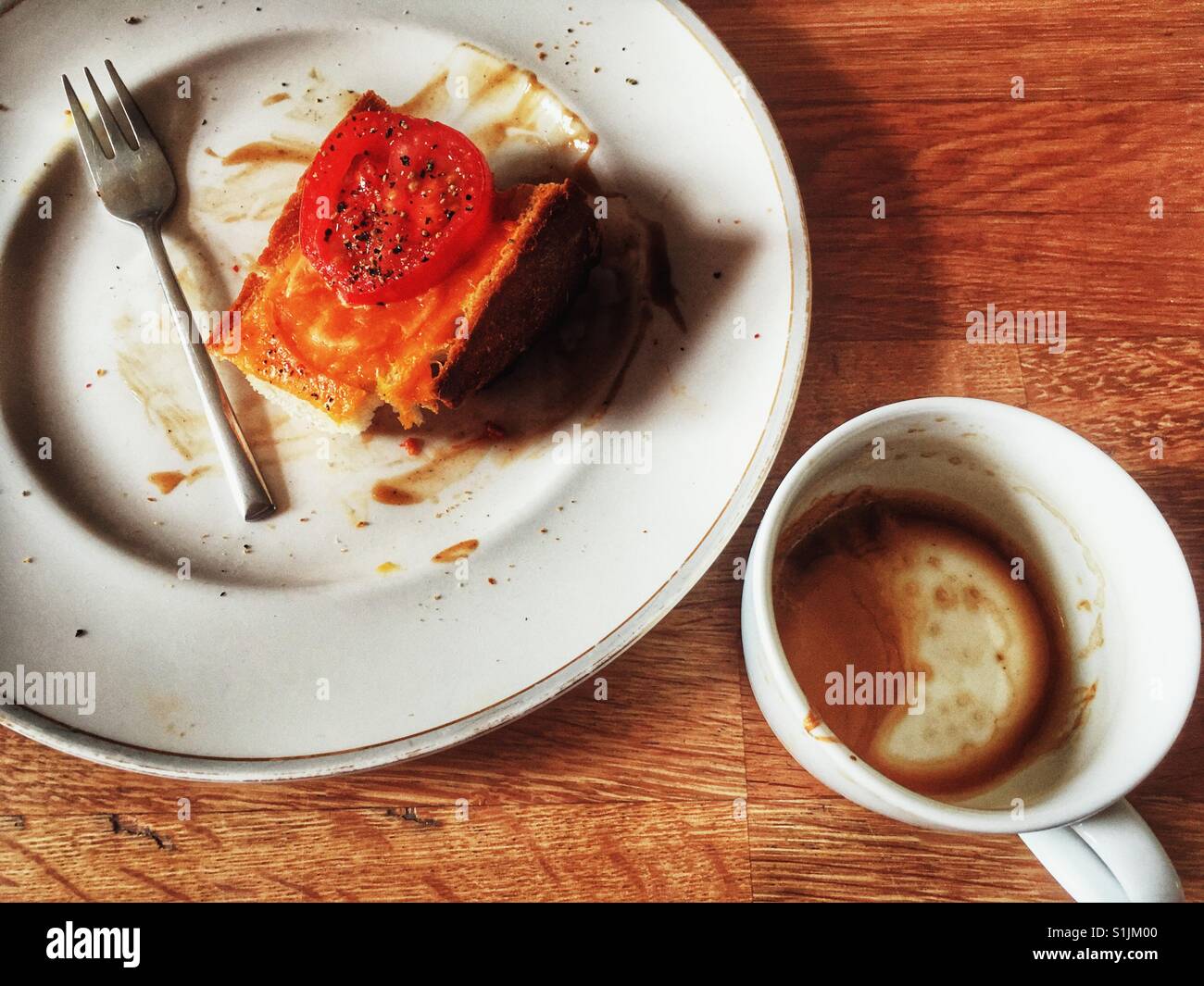 Avanzi di cibo - Immagine stock catturata con smartphone