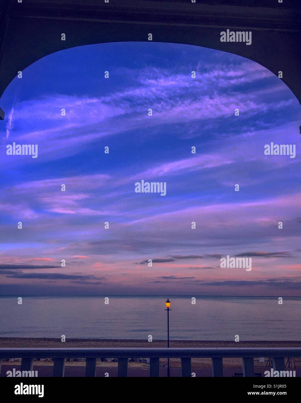 Tramonto al mare - Immagine stock catturata con smartphone