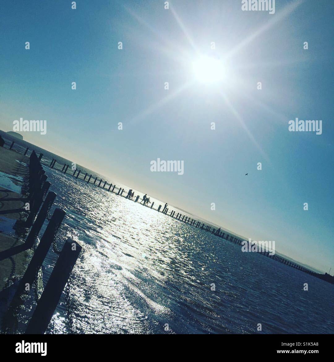 Weston waterfront Foto Stock