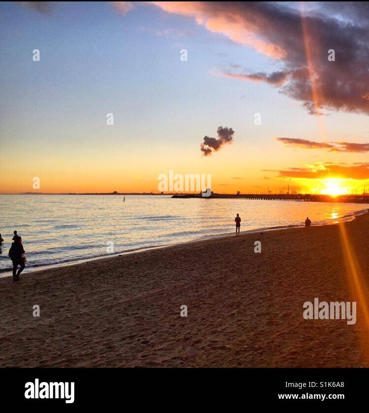 Il sole in un giorno di pioggia Foto Stock