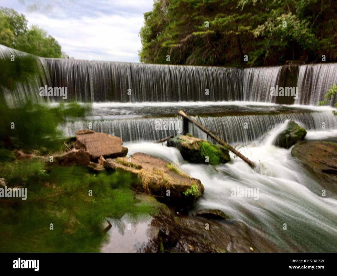 Cascata rettangolare Foto Stock