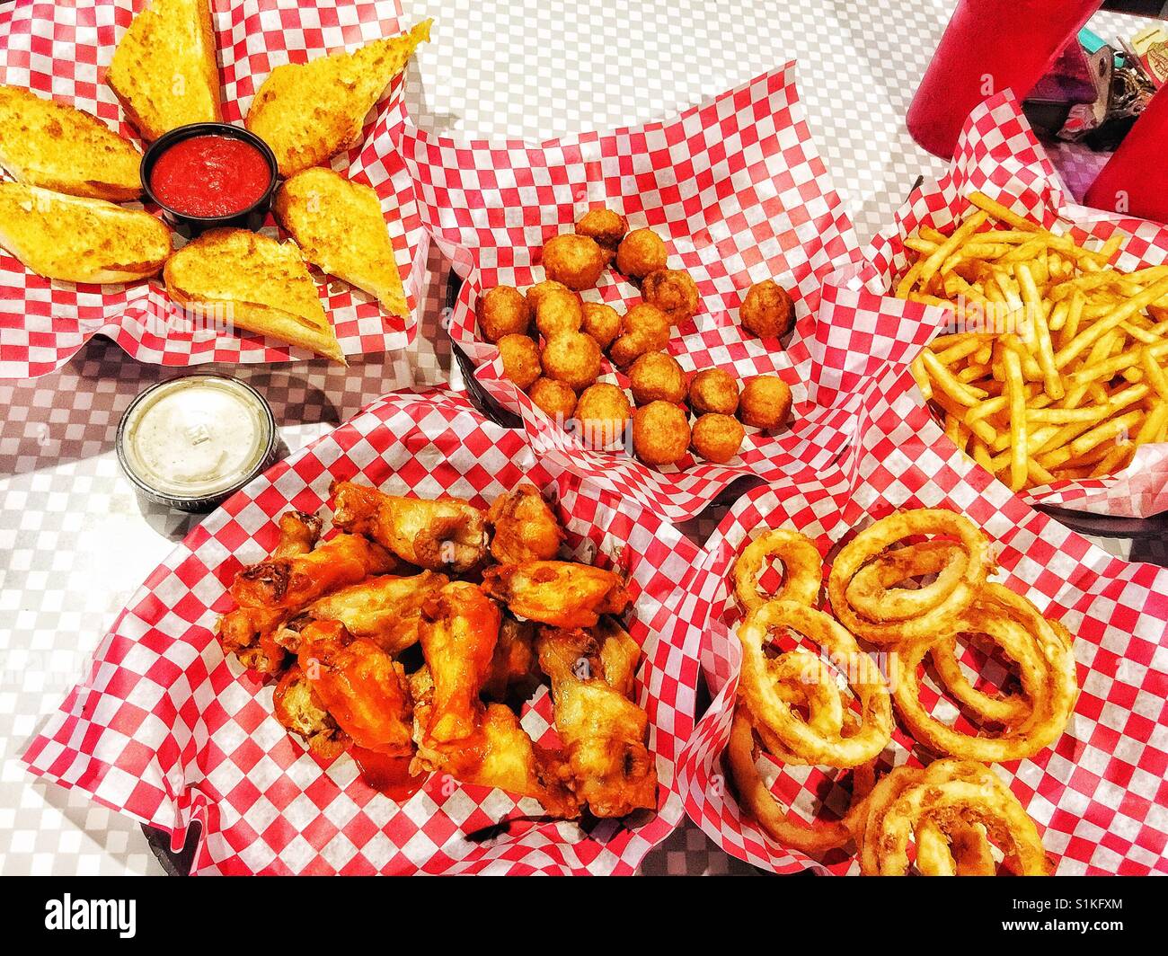 American fast food. Foto Stock