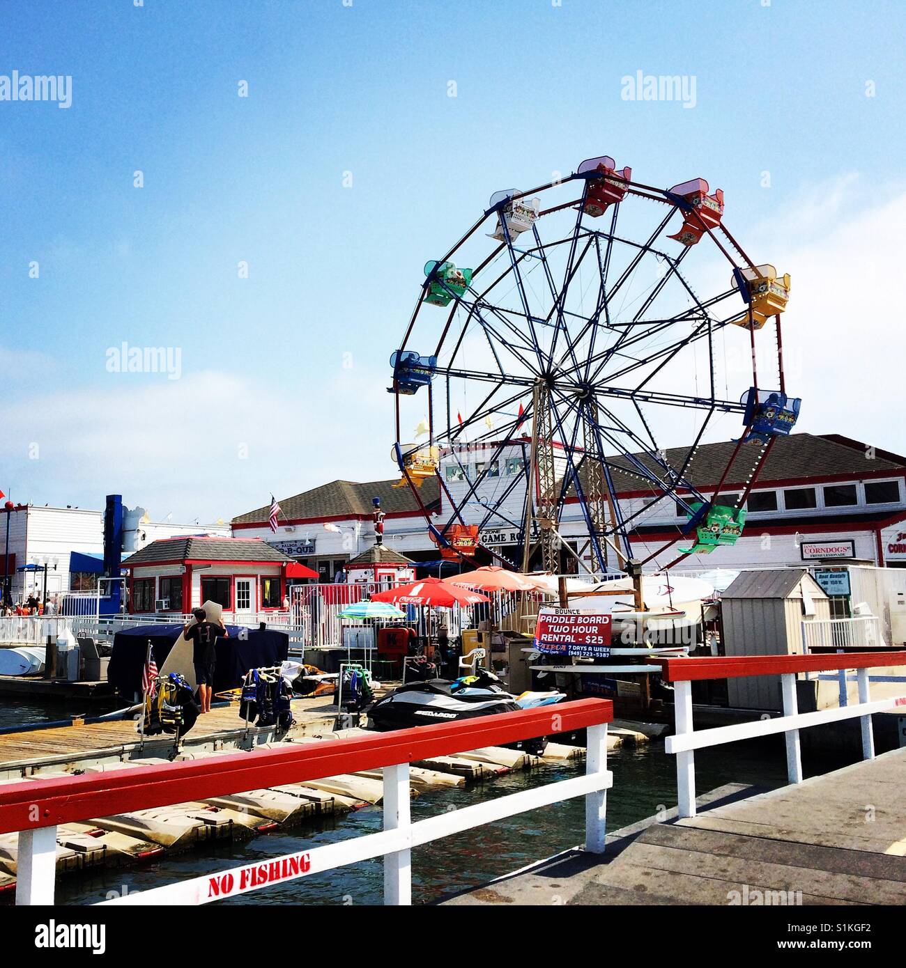 Ferries Wheel, Balboa Penisola, di Newport Beach in California Foto Stock