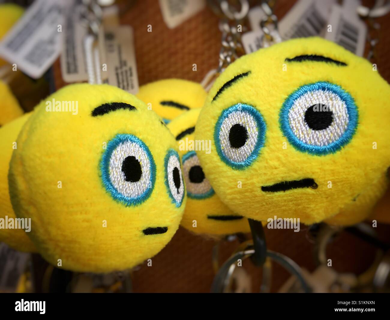 Scioccato o sorpresi gli Emoji Foto Stock