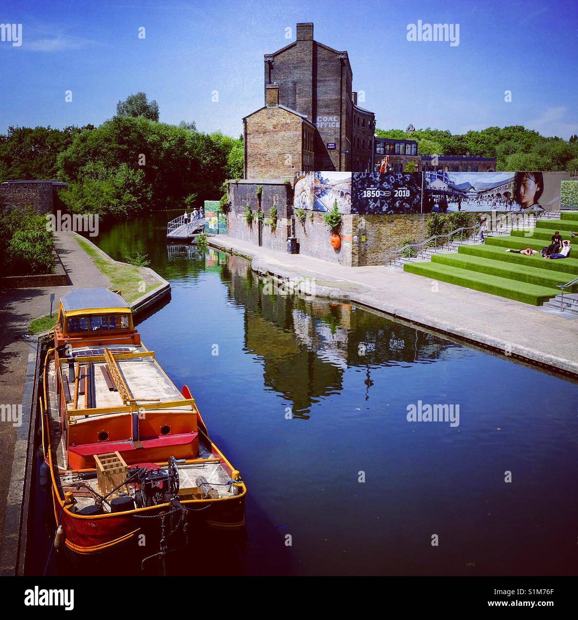 Regents Canal, Londra Kings Cross, Inghilterra. Foto Stock